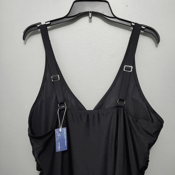 Summer Mae women's one piece swim suit size 4XL black new with tags - Picture 6 of 8